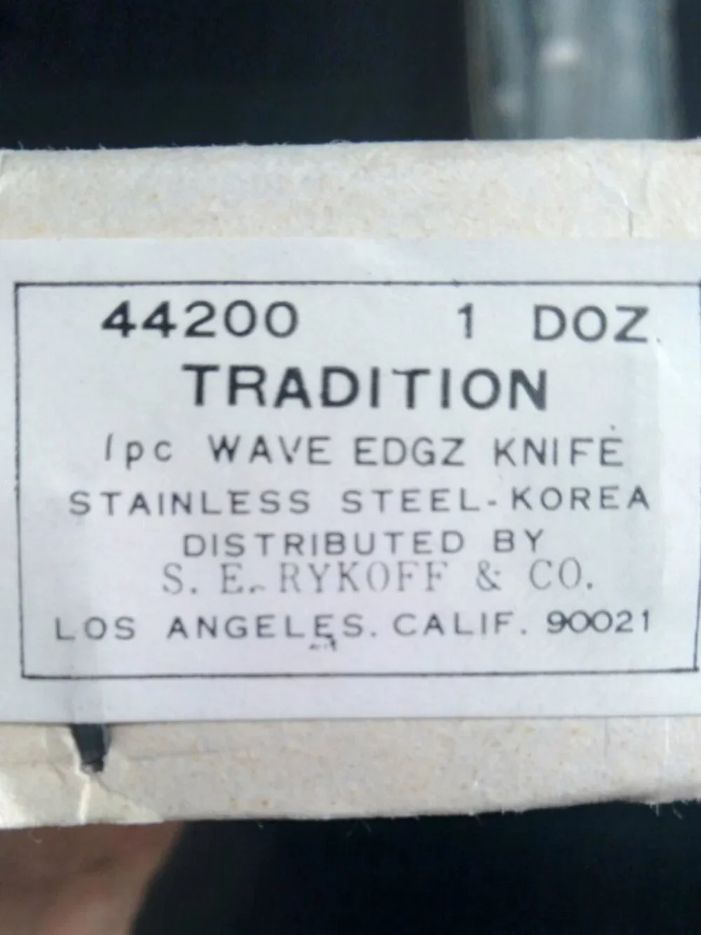 Vtg NOS Serco Stainless Box of 12 Dinner Knives